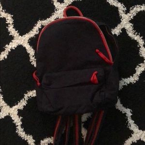 Navy blue and red backpack -Trade